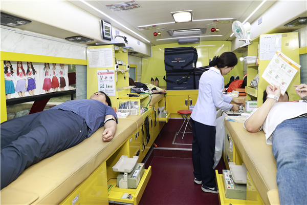 한국교육학술정보원 창립20주년 임직원 사랑의 헌혈 참가(2019.4.30.)